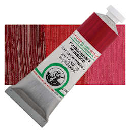 Old Holland Classic Oil Color - Burgundy Wine Red, 40 ml tube and swatch