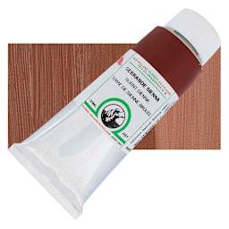 Old Holland Classic Oil Color - Burnt Sienna, 125 ml tube and swatch