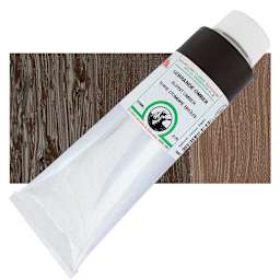 Old Holland Classic Oil Color - Burnt Umber, 225 ml tube and swatch