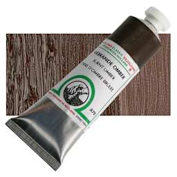 Old Holland Classic Oil Color - Burnt Umber, 40 ml tube and swatch