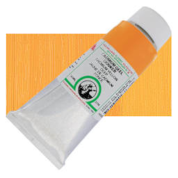 Old Holland Classic Oil Color - Cadmium Yellow Deep, 125 ml tube and swatch
