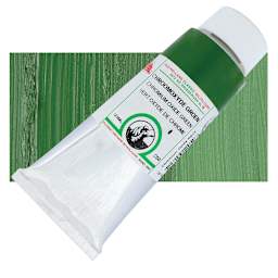 Old Holland Classic Oil Color - Chromium Oxide Green, 125 ml tube and swatch