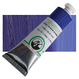 Old Holland Classic Oil Color - Cobalt Blue Deep, 40 ml tube and swatch