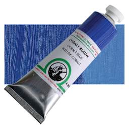 Old Holland Classic Oil Color - Cobalt Blue, 40 ml tube and swatch