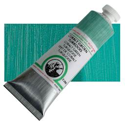 Old Holland Classic Oil Color - Cobalt Green Turquoise, 40 ml tube and swatch