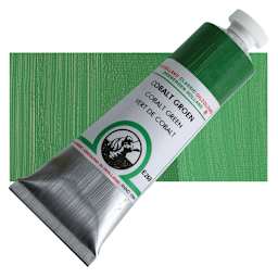 Old Holland Classic Oil Color - Cobalt Green, 40 ml tube and swatch