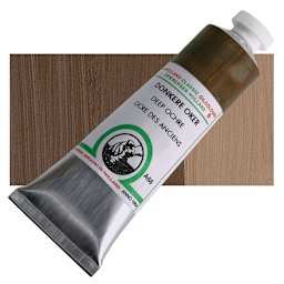 Old Holland Classic Oil Color - Deep Ochre, 40 ml tube and swatch