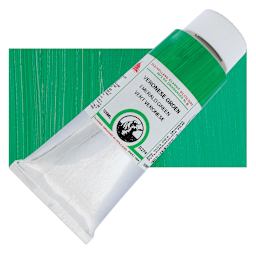 Old Holland Classic Oil Color - Emerald Green, 125 ml tube and swatch