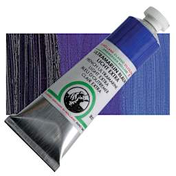 Old Holland Classic Oil Color - French Ultramarine Light Extra, 40 ml tube and swatch
