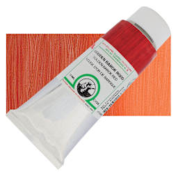 Old Holland Classic Oil Color - Golden Barok Red, 125 ml tube and swatch