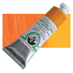 Old Holland Classic Oil Color - Indian Yellow Orange Lake Extra, 40 ml tube and swatch