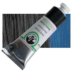 Old Holland Classic Oil Color - Indigo Extra, 40 ml tube and swatch