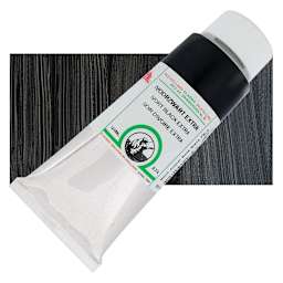 Old Holland Classic Oil Color - Ivory Black Extra, 125 ml tube and swatch