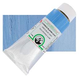 Old Holland Classic Oil Color - King's Blue Light, 125 ml tube and swatch