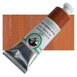 Old Holland Classic Oil Color - Mars Orange Red, 40 ml tube and swatch