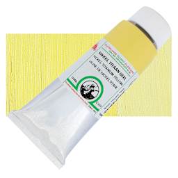 Old Holland Classic Oil Color - Nickel Titanium Yellow, 125 ml tube and swatch