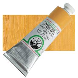 Old Holland Classic Oil Color - Naples Yellow Deep Extra, 40 ml tube and swatch