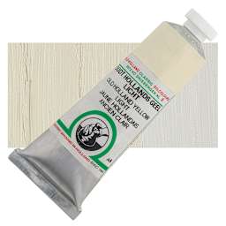 Old Holland Classic Oil Color - Old Holland Yellow Light, 40 ml tube and swatch