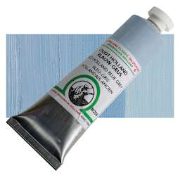 Old Holland Classic Oil Color - Old Holland Blue Grey, 40 ml tube and swatch