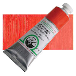 Old Holland Classic Oil Color - Old Holland Bright Red, 40 ml tube and swatch