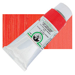 Old Holland Classic Oil Color - Old Holland Bright Red, 125 ml tube and swatch