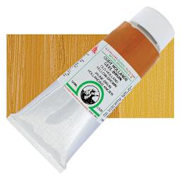 Old Holland Classic Oil Color - Old Holland Yellow Brown, 125 ml tube and swatch
