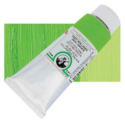 Old Holland Classic Oil Color - Old Holland Yellow Green, 125 ml tube and swatch