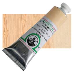 Old Holland Classic Oil Color - Old Holland Yellow Medium, 40 ml tube and swatch