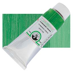 Old Holland Classic Oil Color - Permanent Green, 125 ml tube and swatch