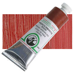 Old Holland Classic Oil Color - Persian (Indian) Red, 40 ml tube and swatch