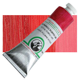 Old Holland Classic Oil Color - Royal Purple Lake, 40 ml tube and swatch