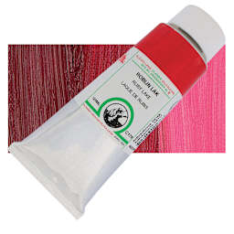 Old Holland Classic Oil Color - Ruby Lake, 125 ml tube and swatch