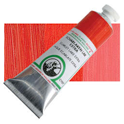 Old Holland Classic Oil Color - Scarlet Lake Extra, 40 ml tube and swatch
