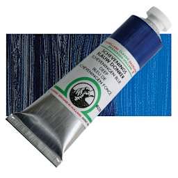 Old Holland Classic Oil Color - Scheveningen Blue Deep, 40 ml tube and swatch