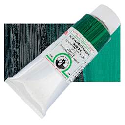Old Holland Classic Oil Color - Scheveningen Green Deep, 125 ml tube and swatch