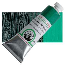 Old Holland Classic Oil Color - Scheveningen Green, 40 ml tube and swatch