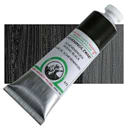 Old Holland Classic Oil Color - Scheveningen Intense Black, 40 ml tube and swatch