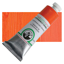Old Holland Classic Oil Color - Scheveningen Orange, 40 ml tube and swatch