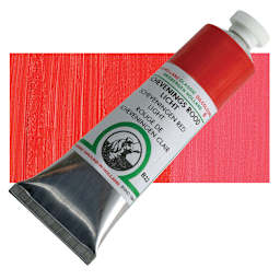 Old Holland Classic Oil Color - Scheveningen Red Light, 40 ml tube and swatch