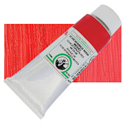 Old Holland Classic Oil Color - Scheveningen Red Medium, 125 ml tube and swatch