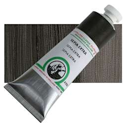 Old Holland Classic Oil Color - Sepia Extra, 40 ml tube and swatch