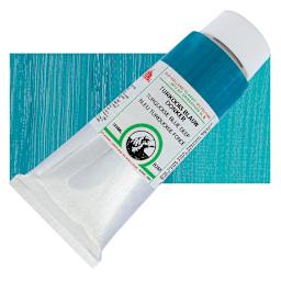 Old Holland Classic Oil Color - Turquoise Blue Deep, 125 ml tube and swatch