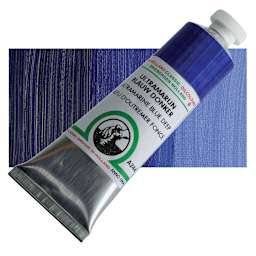 Old Holland Classic Oil Color - Ultramarine Blue Deep, 40 ml tube and swatch