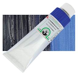 Old Holland Classic Oil Color - Ultra Blue, 225 ml tube and swatch