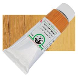 Old Holland Classic Oil Color - Yellow Ochre Deep, 125 ml tube and swatch