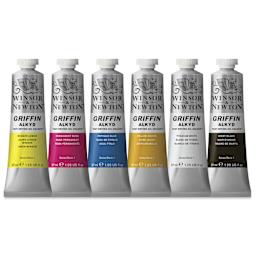 Winsor & Newton Griffin Alkyds - Set of 6, Assorted Colors, 37 ml