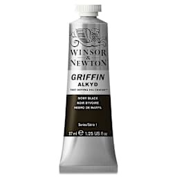 Winsor & Newton Griffin Alkyds - Ivory Black, 37 ml tube