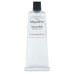 CAS AlkydPro Fast-Drying Alkyd Oil Color - Titanium White, 120 ml tube