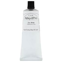 CAS AlkydPro Fast-Drying Alkyd Oil Color - Zinc White, 120 ml tube