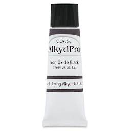 CAS AlkydPro Fast-Drying Alkyd Oil Color - Iron Oxide Black, 37 ml tube